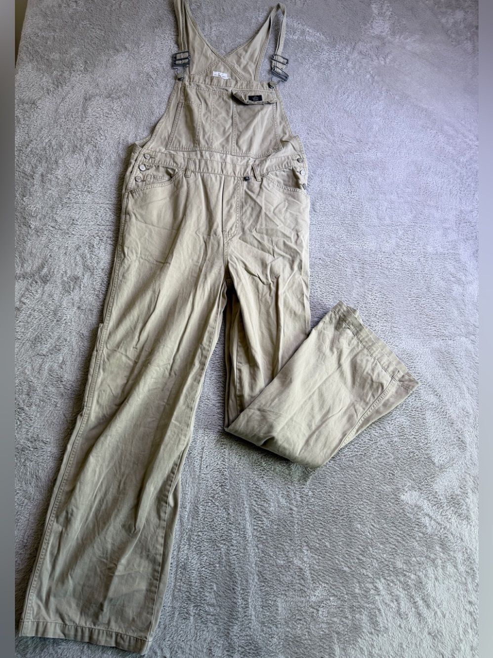 Calvin Klein Khaki Cotton Carpenter Overalls Y2k M
